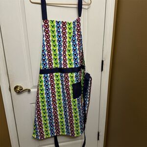 Disney Parks Mickey Mouse Icon Bib Apron Multicolor Adults One Size